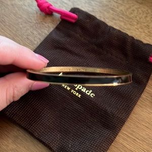 Kate Spade Draw the Line Black Bangle